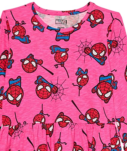 Disney/Marvel/Star Wars/Frozen Girls' Long-Sleeve Dresses, Pack of 2