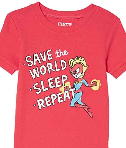 Girls' Marvel Captain America Pajama Set | Size 10