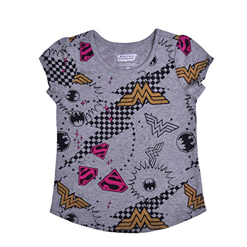 DC Justice League Toddler Girls' T-Shirt 4-Pack