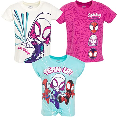 Ghost-Spider Toddler Girls 3 Pack T-Shirts 4T
