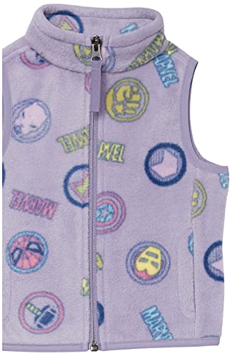 Superhero Toddler Girls' Polar Fleece Vest, Marvel Logo