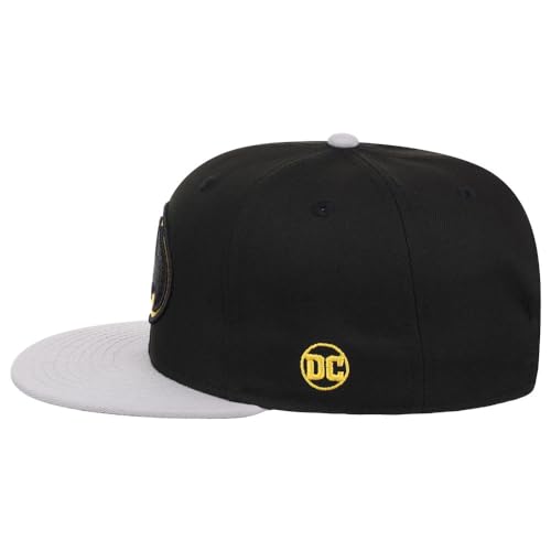 Adjustable Snapback Cap featuring DC Comics Batman in Black/Grey