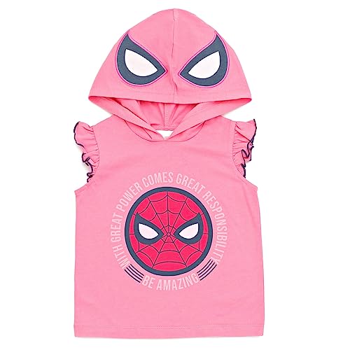 Spider-Man Toddler Girls Cosplay Tank Top and Shorts