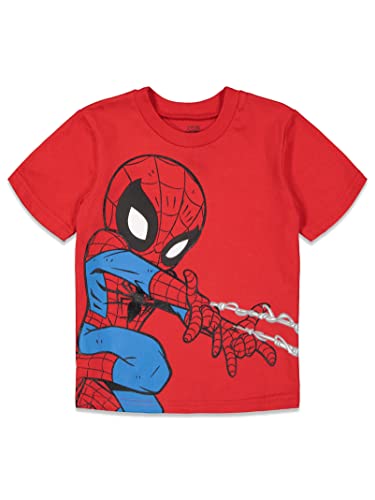 Marvel Avengers Spider-Man Hulk Iron Man Toddler Boys 4 Pack T-Shirts