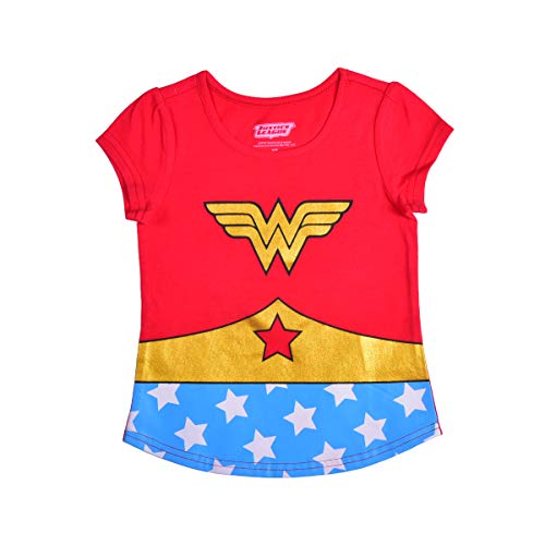 DC Justice League Toddler Girls' T-Shirt 4-Pack
