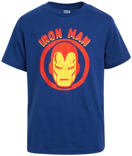 5 Pack Marvel Avengers Boys' Superhero T-Shirts Size 8