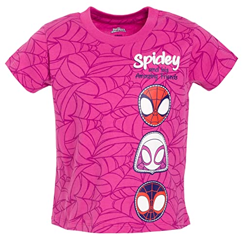 Ghost-Spider Toddler Girls 3 Pack T-Shirts 4T