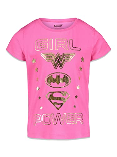 DC Justice League Toddler Girls 4 Pack T-Shirts