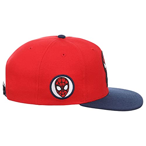 Spiderman Youth Snapback Cap Red/Navy Color Marvel Comics