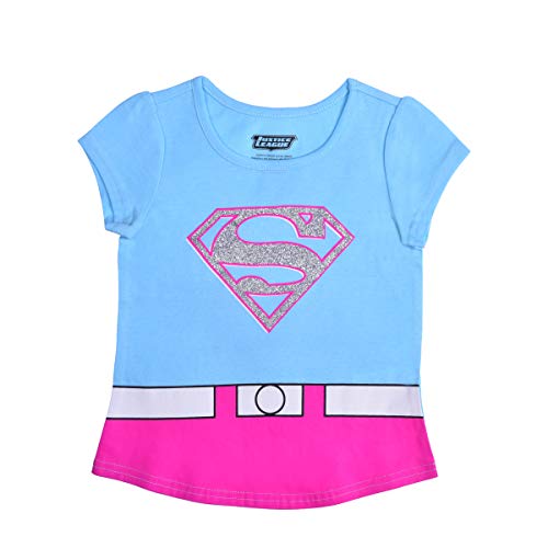 DC Justice League Toddler Girls' T-Shirt 4-Pack