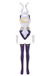 CR ROLECOS Miruko Cosplay Costume BNHA MHA Rabbit Hero Mirko Bunny Bodysuit Costume Bunny Hero Outfit L/XL