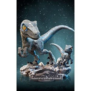 Jurassic Dominion Blue Dinosaur Minico Statue