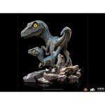 Jurassic Dominion Blue Dinosaur Minico Statue