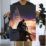 Batman Sunset City Wall Art – 17” x 24”