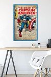 Captain America Marvel Comics Wall Poster 24" x 36