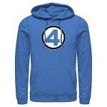 Fantastic Four Classic Mens Hoodie, Marvel, Royal Blue