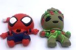 Monogram Marvel Comics Spider-Man with Santa Hat & Guardians of The Galaxy Christmas Lights Groot - 2 Piece 3D Foam Magnet Bundle - Magnet for School Locker, Office, Refrigerator