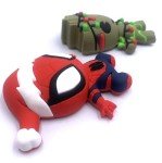 Monogram Marvel Comics Spider-Man with Santa Hat & Guardians of The Galaxy Christmas Lights Groot - 2 Piece 3D Foam Magnet Bundle - Magnet for School Locker, Office, Refrigerator