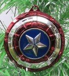Super Hero America Metal Shield Christmas Ornament (Unique Shatterproof Design A117)