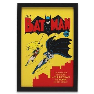 Framed Batman Comic Book Wall Art Decor