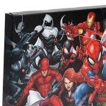Marvel Character Lineup Canvas Wall Art for Fans