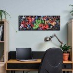 Marvel Character Lineup Canvas Wall Art for Fans