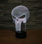 Punisher Skull 3D LED Color Change Night Light