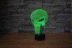 Punisher Skull 3D LED Color Change Night Light