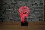 Punisher Skull 3D LED Color Change Night Light