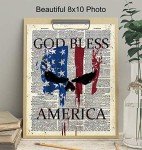 Punisher American Flag Art Print - 8x10 Decor