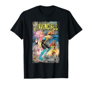 Invincible Teen Team Distressed Graphic T-Shirt