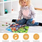LELEMON Avengers Puzzles for Kids Ages 4-8,Disney Puzzle 100 Piece Puzzles for Kids in a Metal Box, Educational Kids Puzzles Jigsaw Puzzles 100 Piece Puzzle Games Puzzle Toys for Girls and Boys