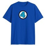 Fantastic Four Logo T-Shirt – Navy, Size SM