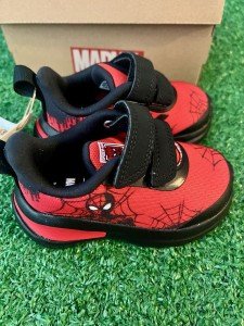 adidas Kids Fortarun Running Shoe, Vivid Red/Core Black/White (Spider-Man), 5 US Unisex Toddler