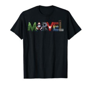 Marvel Avengers Character Text Portrait Tee