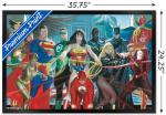 Trends International DC Comics - Justice League - Alex Ross - The Elite Wall Poster, 22.375" x 34", Black Framed Version