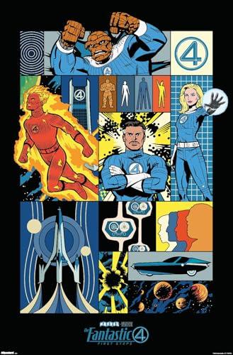 Marvel Fantastic Four Comic Panel Wall Poster
