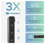 Thunderbolt 4 Hub with 60W Charging & Dual Displays