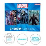 Marvel 500-Piece Jigsaw Puzzles - Set of 3