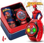 Accutime Marvel Spider-Man Digital Watch for Kids – Durable Plastic Timepiece, LCD Display, Quartz Accuracy, Iconic Spiderman Imagery (Model: SPD3515)