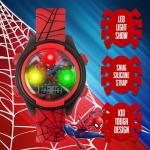 Accutime Marvel Spider-Man Digital Watch for Kids – Durable Plastic Timepiece, LCD Display, Quartz Accuracy, Iconic Spiderman Imagery (Model: SPD3515)