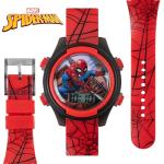 Accutime Marvel Spider-Man Digital Watch for Kids – Durable Plastic Timepiece, LCD Display, Quartz Accuracy, Iconic Spiderman Imagery (Model: SPD3515)