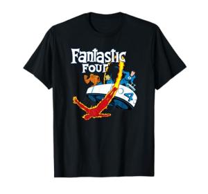 Fantastic Four Fantasticar Retro Marvel T-Shirt