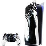 Skinit Decal Gaming Skin Compatible with PS5 Bundle - Officially Licensed DC Comics Batman Holding Batarang Art Design