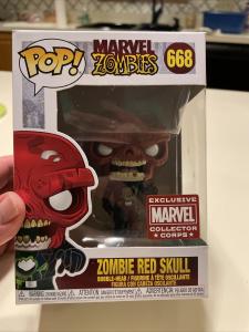 Funko Pop Marvel Zombies: Zombie Red Skull Figure