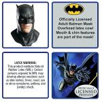 Rubies Adult Batman V Superman: Dawn of Justice Batman Foam Latex Mask With Cowl Costume Accessory, Black, One Size US