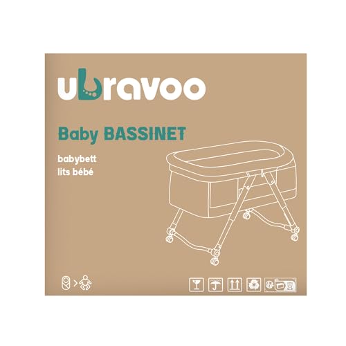 UBRAVOO Grab-and-go Travel Cot with Silent Wheels