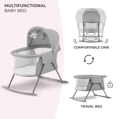Kinderkraft 3-in-1 Baby Crib LOVI, Travel Cot