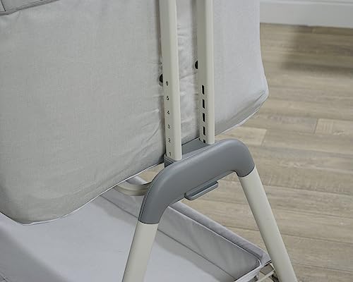 Kinder Valley Snoozie Bedside Crib in Antartica Grey