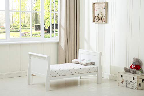 Solid Wooden Cot Bed Savannah Sleigh Toddler Bed